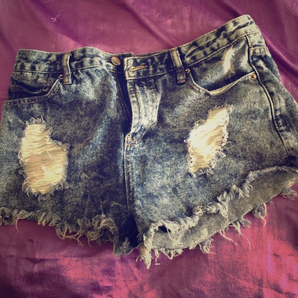 Highwaisted Jean Shorts