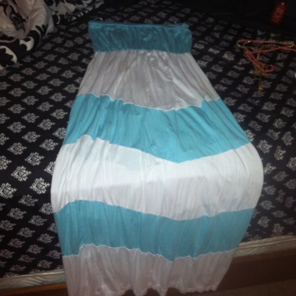 Chevron maxi dress