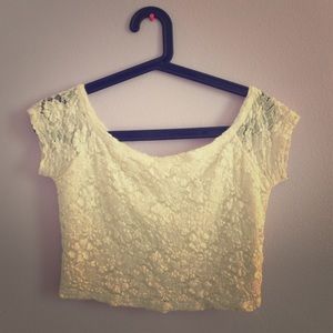 Hollister Lace Festival Crop