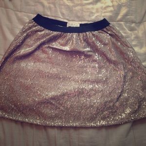 A&F Shine Natural Waist Skirt