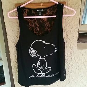**Sold** Snoopy lace top