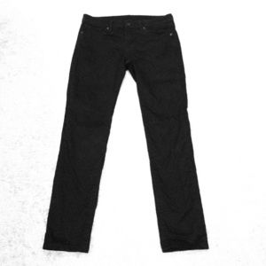 Uniqlo black tapered jeans