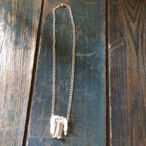 Quartz crystal necklace