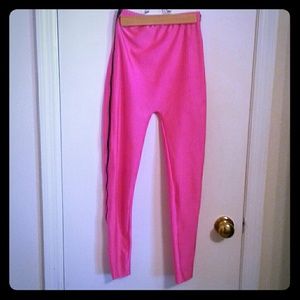 American Apparel high waiste neon leggings