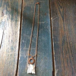 Quartz crystal necklace