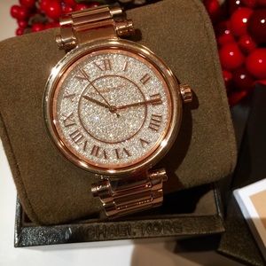 Authentic MK5868 Skylar Rose Goldtone Watch