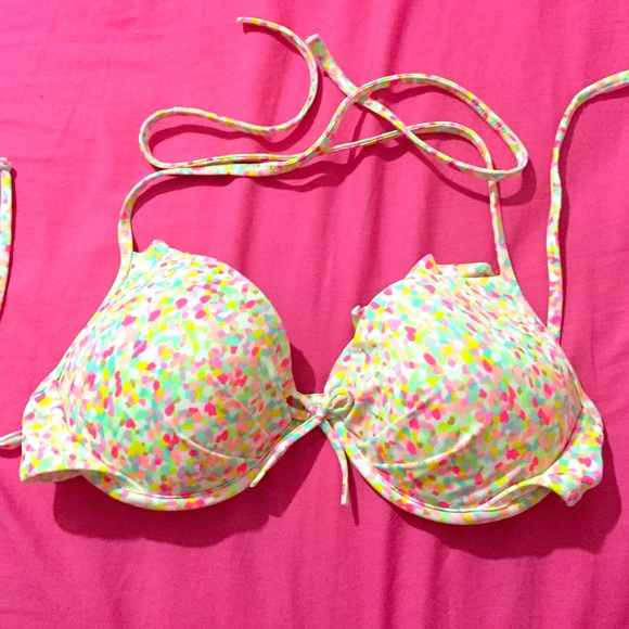 VS Push-up bright pattern bikini top