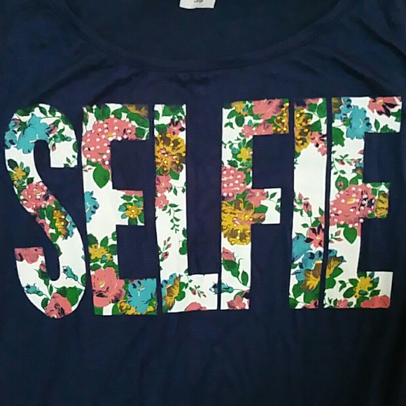 SELFIE Navy Blue A-Line Casual Floral Dress - Picture 3 of 4