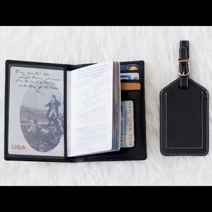 Black Genuine Leather Passport Cover