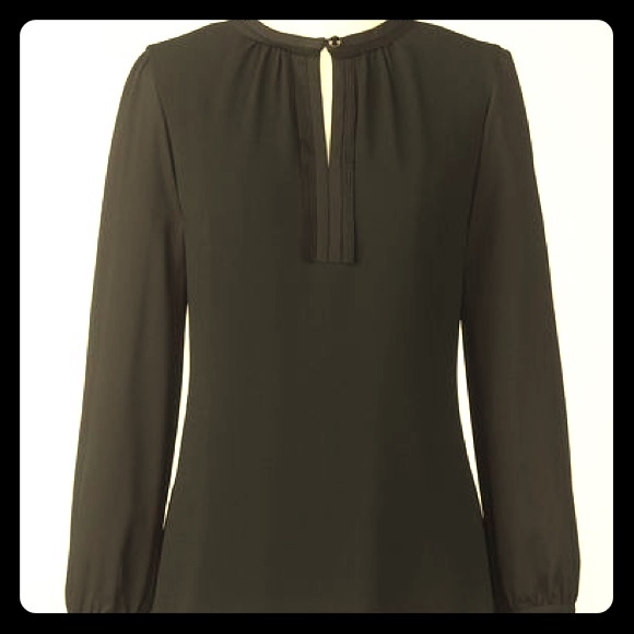 New Lightweight Black Chiffon Top