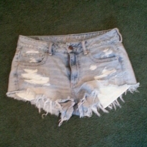 AE distressed shorts