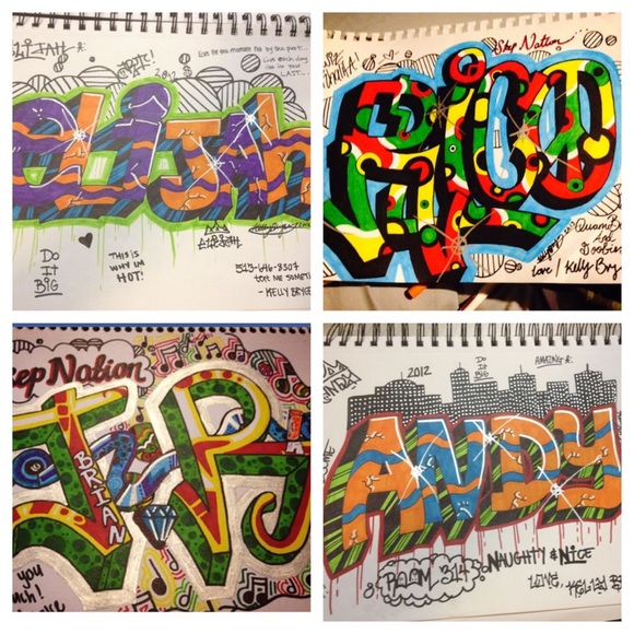Handmade! Graffiti names