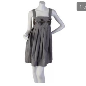 New Karta silver embellished dress sz medium