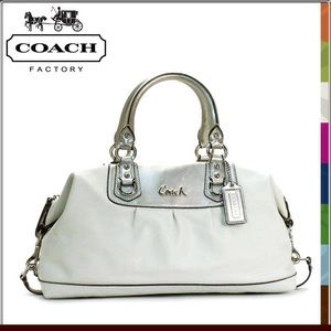 HOLD FOR OFELIA COACH Ashley white and silver