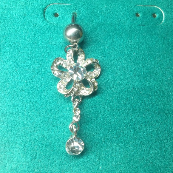 Elegant Flower Navel Ring