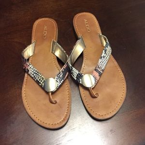 ALDO snakeskin sandals