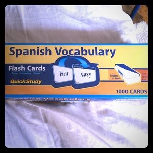 Spanish vocabulary flash cards...