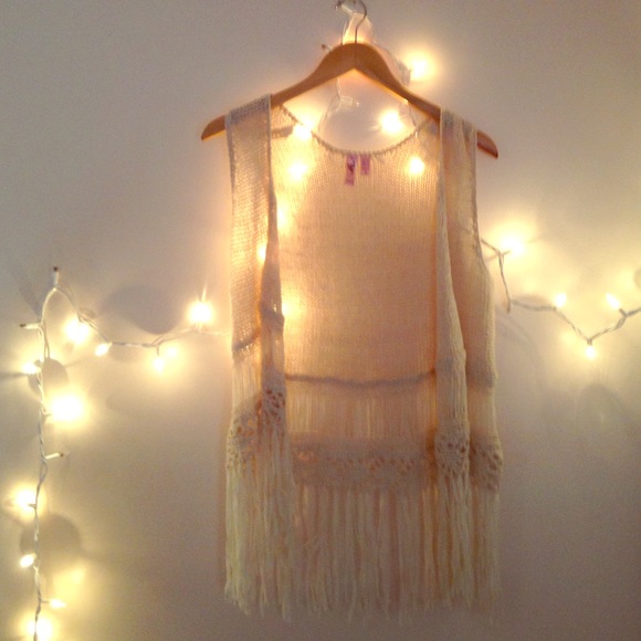 Fringe Knit/Crotchet Vest