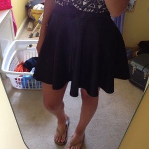 Black skater skirt
