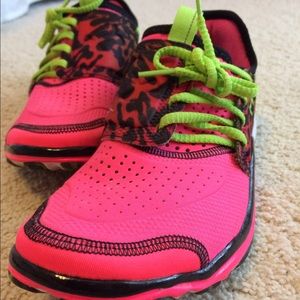 Under Armour leopard print tennis shoes