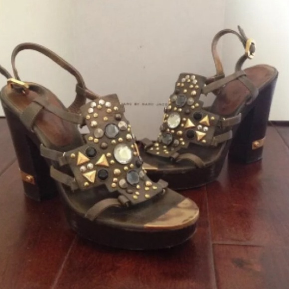 Marc by Marc Jacobs jeweled sandals size 37.5