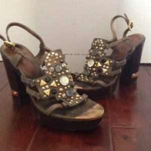 Marc by Marc Jacobs jeweled sandals size 37.5