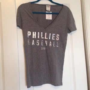 VS Pink Gray V Neck Phillies!