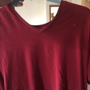 Banana republic mid v neck t shirt