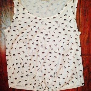Animal print shirt