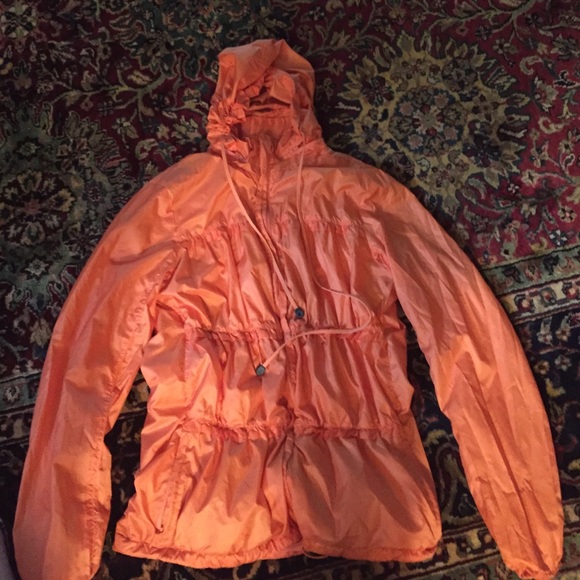 prAna orange windbreaker
