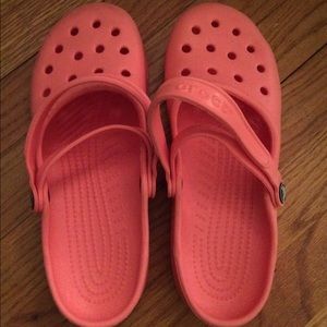 Pink Crocs