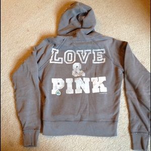 Vs pink zip up