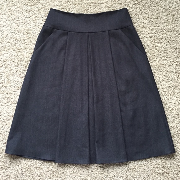 Nordstrom Grey/Black Midi Skirt