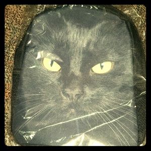 black cat mini backpack/purse(still in packaging).