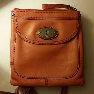 Authentic Leather Fossil Cross body