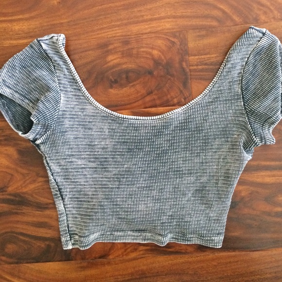 Grey Crop Top