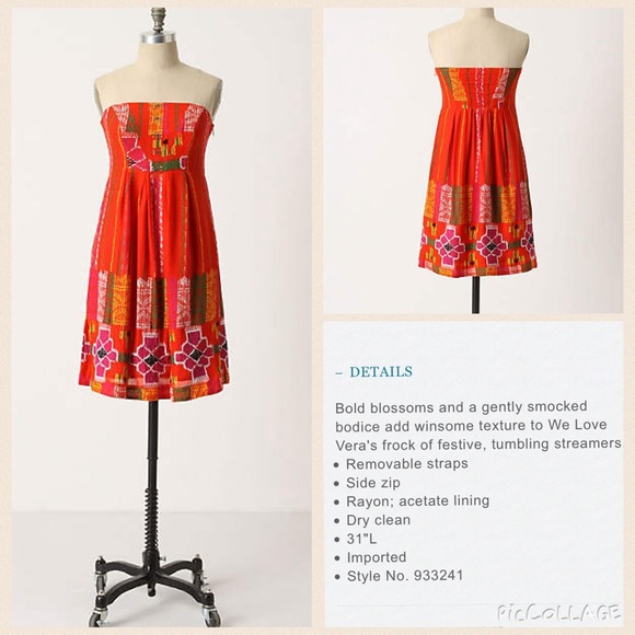 ⭕️Sold⭕️HP 6/6 Anthropologie Valencia Dress 8