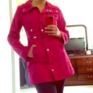 Guess Dark Pink Trench Coat