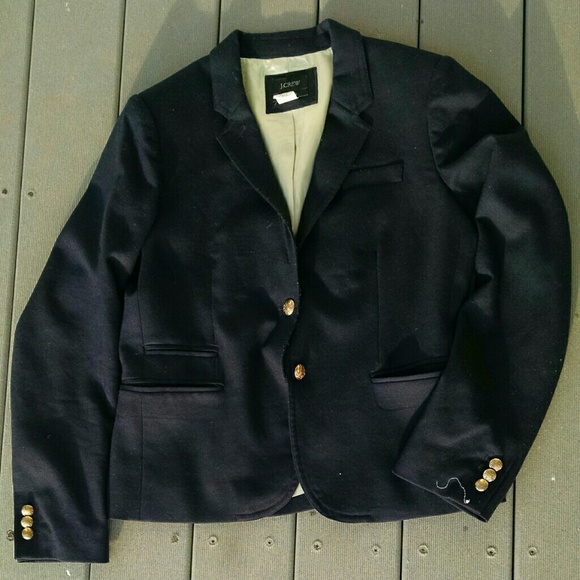 Navy j. Crew Schoolboy Jacket