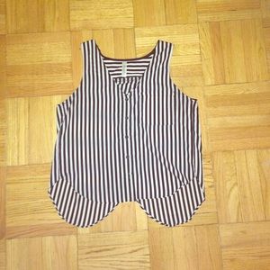 Back-Slit Silky Tank