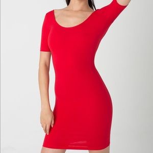 AA double u neck dress