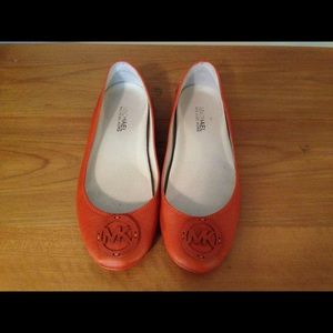 Michael Kors Burnt Orange Ballet Flats