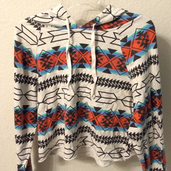 Forever 21 Tribal Print Hoodie