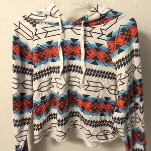 Forever 21 Tribal Print Hoodie