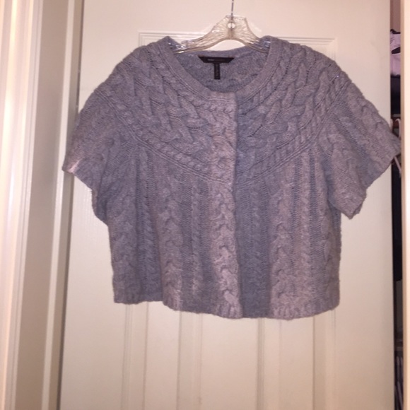 Grey crop sweater