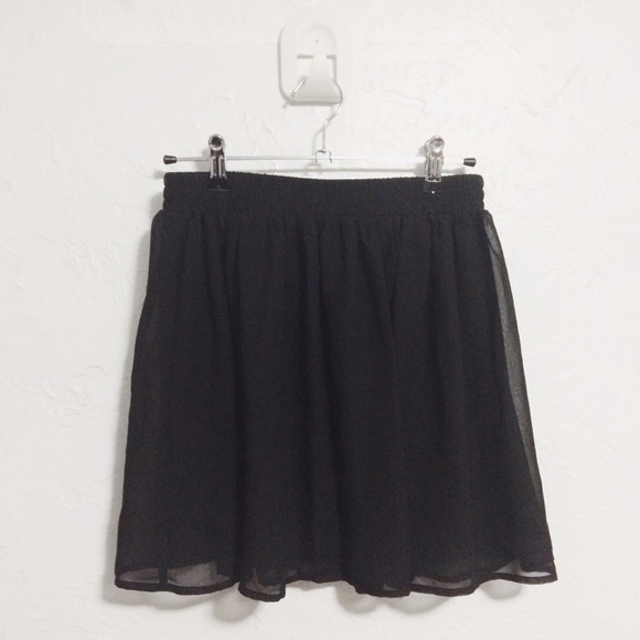 Black Sheer Skirt