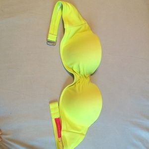 VS strapless lime green top