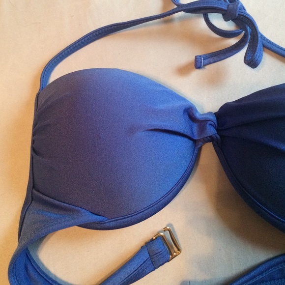 Push-up royal blue swim top - Picture 2 of 3