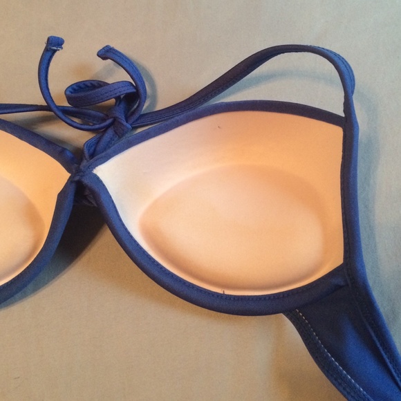 Push-up royal blue swim top - Picture 3 of 3