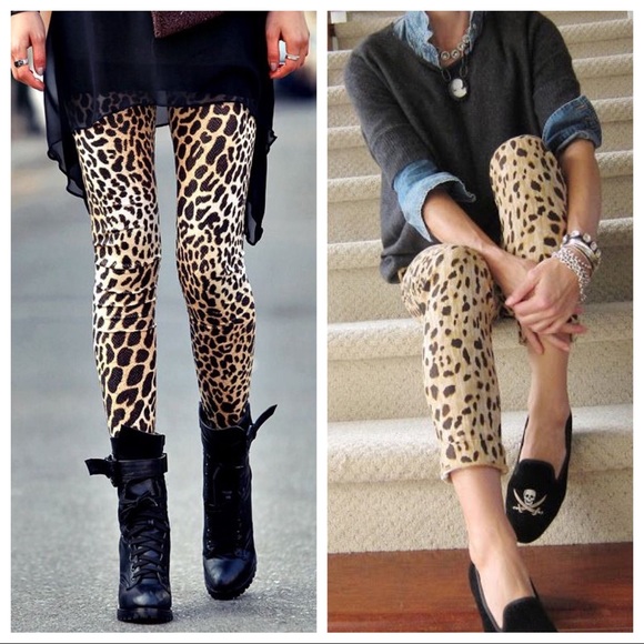 💛 NWT - CANDIDA MARIA Tan Yellow Caramel Abstract Tie-Dye Leggings Sz M - Picture 8 of 8